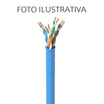 Cabo de Rede 24AWG Telecam Cat.5E 4 Pares Preto 210800103 Vendido por Metro - 100% Cobre Homologado ANATEL