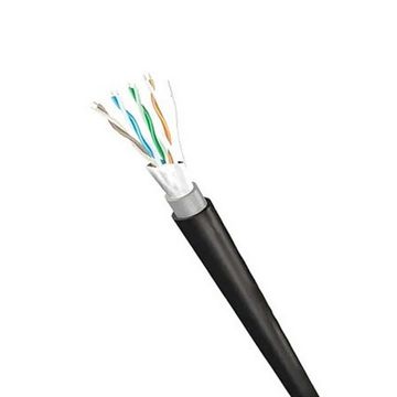 Cabo CFTV Dupla Capa Blindado 24AWG Telecam Cabos 4 Pares Preto 210800801 - Vendido por Metro