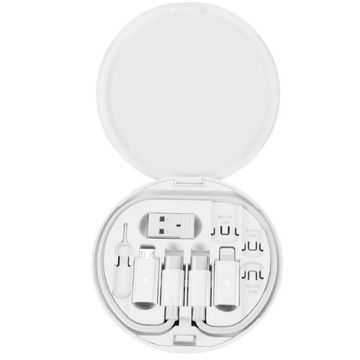 Kit Adaptador 6x1 com Cabo USB-C 3A Branco  X-cell -  XCKV02