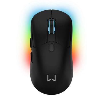 Mouse USB Gamer Magnus Warrior MO421 10000 Dpi Acompanha base Carregadora Preto com Led RGB