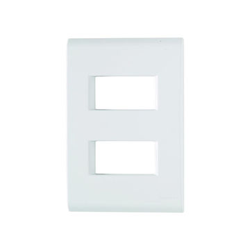 Espelho 4x2 para 2 Módulos Afastado Tramontina Liz Branco - 57106/006 - 131536