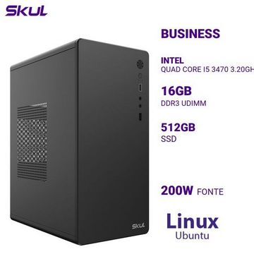 Micro Computador Skul Business B500 Core i5 3470 Memória 16 GB SSD512 GB Linux  sem Monitor - 341331