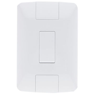 Interruptor 1 Simples 6A Tramontina Aria 57241/001 com Espelho 4x2 Branco