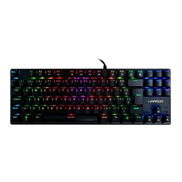 Teclado USB Gamer Warrior Royal Cross Mecânico com Led RGB - TC312