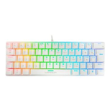 Teclado USB Gamer Warrior Royal Precision Arctic Edition Mecânico com Led RGB - TC311