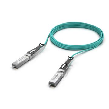 Cabo Link Fibra Optica 10G SFP+ 5 Metros - Ubiquiti - UACC-AOC-SFP10-5M