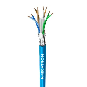 Cabo de Rede Blindado 23AWG Megatron Cat.6 4 Pares Azul 2743 Vendido por Metro - 100% Cobre Homologado ANATEL