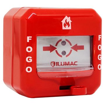 Acionador Manual Rearmável Endereçável - SIRIUS AMQ-D - Ilumac