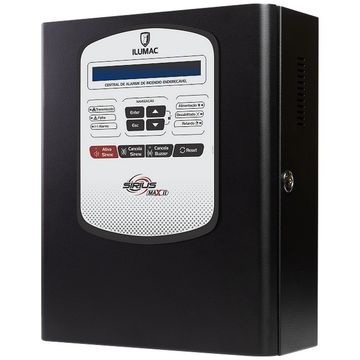 Central de Alarme de Incêndio Analógica Endereçavel Sirius Max II 2L - Ilumac -  Sem Bateria