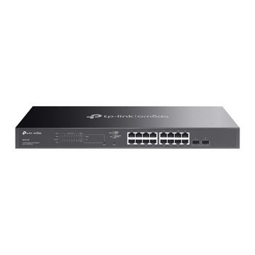 Switch PoE+ Gerenciável L2+ Tp-Link SG2218 16 Portas 10/100/1000 Mbps + 2 Porta slots Gigabit SFP - Omada-SINOP-03