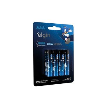 Pilha Ultra Alcalina AAA Elgin - 82437 - Blister com 8 Pilhas