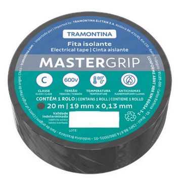 Fita Isolante Antichama Tramontina 20 Metros Preto - 57545/002 - Vendido Unitário