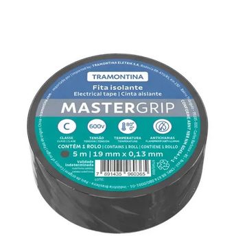 Fita Isolante Antichama Tramontina 5 Metros Preto - 57545/000 - Vendido Unitário