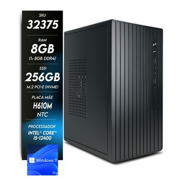 Micro Computador NTC Start Intel  1009 TC Core i5-12400 Memória 8 GB SSD 256 GB M2 Windows 11 Pro - sem Monitor