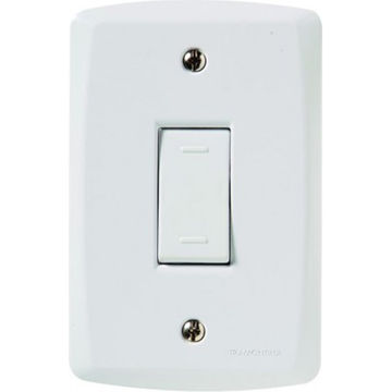 Interruptor 1 Paralelo 10A com Espelho 4x2 Lux2 Branco Tramontina - 57145/002