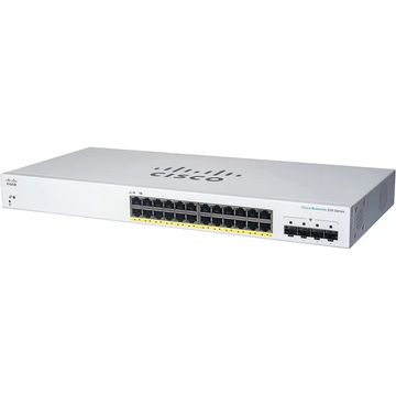 Switch Gerenciável Cisco SG220-24T 24 Portas 10/100/1000 Mbps + 4P SFP - CBS220-24T-4G-ES-06