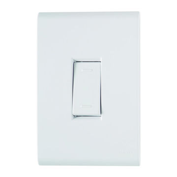 Interruptor 1 Simples 10A Liz com Espelho 4x2 Branco Tramontina - 57170/001