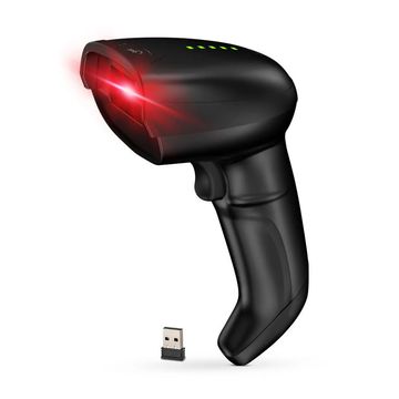 Leitor de Código de Barras Laser de Mão Goldentec | Get LT-200B Sem Fio Bluetooth - Lê Nota Fiscal QR Code