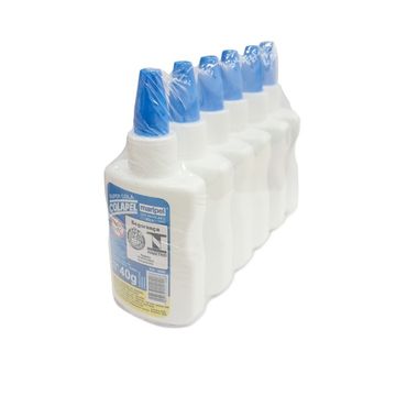 Cola Branca Líquida 40gr Vendido Blister com 6 Colas Colapel - 4041