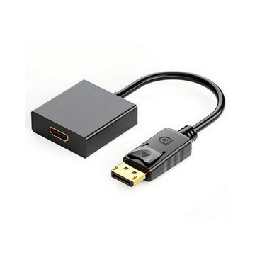 Conversor DisplayPort Macho para HDMI Fêmea Preto Exbom - 4457