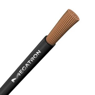 Cabo de Energia Flexível 750 Volts 1,00 mm Preto Megatron - 7222 - Vendido por Metro