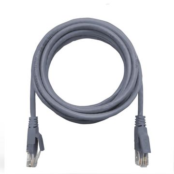 Cabo Patch Cord Cat6 5 Metros Branco Seccon SecLan CY-5128-CAT6-5.0M-GY - Homologado ANATEL