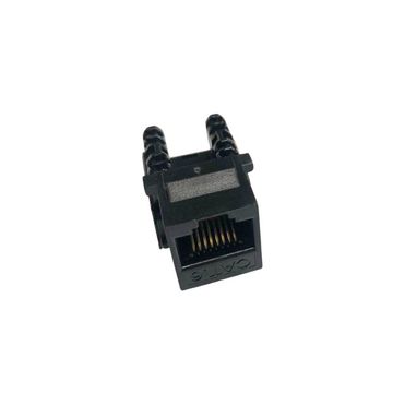 Conector Keystone Seccon SecLan RJ45 Fêmea Cat.6 Preto - WT-2017-BK