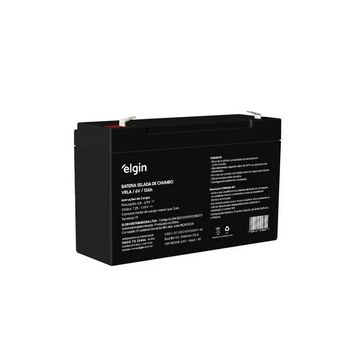 Bateria Selada para Alarmes e No-Breaks 12,0 Ah 6 Volts Elgin - 82373