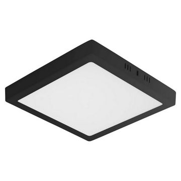 Luminária Plafon 24W LED 6500K Quadrado de Sobrepor Preta Bivolt Elgin - 48D24WSQBPE0