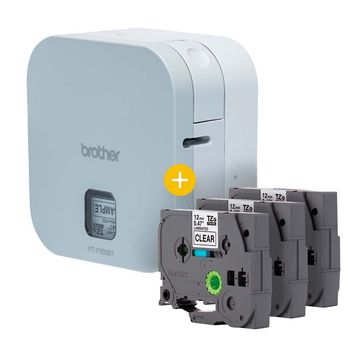 Rotulador Eletrônica Brother PTP300BTBP Vem com 3 Fitas TZe231-SINOP-03