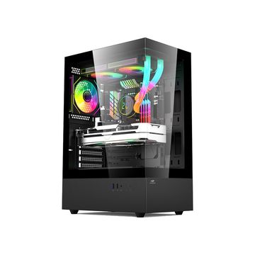 Gabinete Gamer C3tech Aquarius sem Cooler Fan e sem Fonte Lateral e Frente em Vidro Temperado Preto - MT-G860BK-SINOP-03