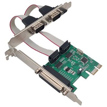 Placa PCI-E 2 Seriais + Paralelo Low Profile F3 - 143-SINOP-03