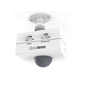 Sensor de Presença para Teto Temporizador e Fotocelula Enerbras - 1501-E - Bivolt-SINOP-03
