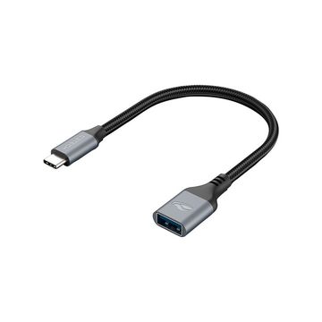 Adaptador USB-A fêmea para USB-C macho 3.0 Prata C3TECH - OTG-50-SINOP-03
