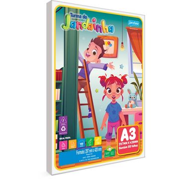 Papel A3 Branco Jandainha 120 gramas Resma com 50 Folhas - 59438-SINOP-03