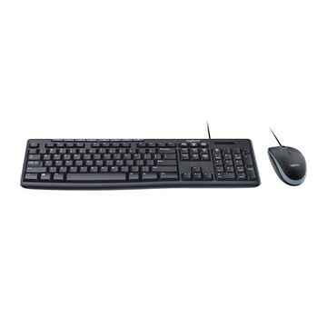 Kit Teclado + Mouse USB Logitech MK200 Preto - 920-002718-SINOP-03