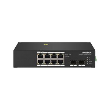 Switch Industrial PoE+ Hikvision DS-3T0510HP 8 Portas GE 10/100/1000 + 2  Portas SFP Sem Fonte-SINOP-03
