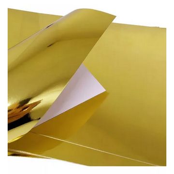 Papel Laminado A4 10 Folhas 250 Gramas Dourado Masterprint - 302070040-SINOP-03