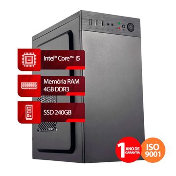Micro Computador Goldentec F-GCL - 73634 Core i5 2400 Memória 4 GB SSD 240 GB Linux sem Monitor-SINOP-03