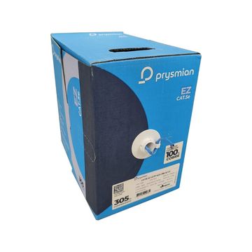 Cabo de Rede 24AWG Prysmian Cat.5E CMX 4 Pares Azul - 47983803 - Caixa com 305 Metros 100% Cobre Homologado ANATEL-SINOP-03