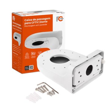 Suporte para Câmera Dome Mini Speed Caixa de Passagem Parede Universal Case de Metal Fc Fontes - FCCXPD-SINOP-03