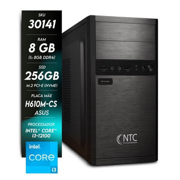 Micro Computador NTC Core i3 12100 Memória 8 GB SSD M.2 256 GB sem Monitor - 30141 SELECT AS-SINOP-03