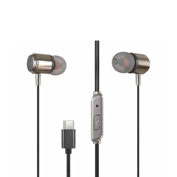 Fone de Ouvido Auricular com Microfone com Plug USB-C Preto X-Cell - XC-F-27-SINOP-03