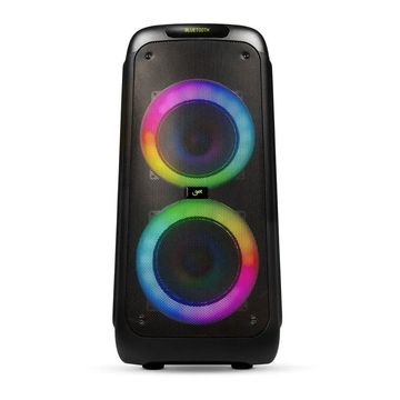 Caixa de Som Amplificada GT Evoke 1001 1000w Rms TWS, Bluetooth, USB, Cartão de memória, Rádio FM e Entrada Auxiliar Goldentec Get - 71950-SINOP-03