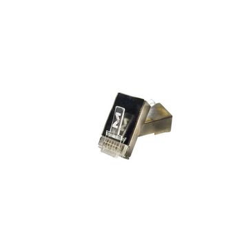 Conector RJ45 Megatron Macho 8x8 Cat5E Blindado - 903 - Pack com 10 unidades-SINOP-03