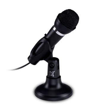 Microfone de Mesa Flexível Unidirecional para Conferência P2 1,3m Preto Maxprint - 60000052-SINOP-03