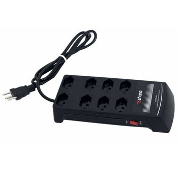 Filtro de Linha TS Shara com 8 Tomadas 3 Pinos 10A Preto Anti-Raio - 630-SINOP-03