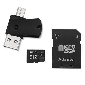 Cartão de Memória Multi 512 GB Micro Ultra High Speed-I SD+ADAP+USB+OTG Adaptador - MC155-SINOP-03