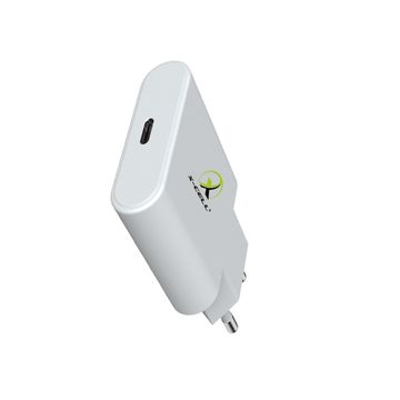 Carregador de Celular Parede com 1 Porta Type-C 30W GaN Bivolt Branco X-Cell - XC-UR91-SINOP-03