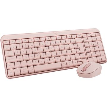 Kit Teclado + Mouse sem Fio Logitech MK250 Rosa - 920-013518-SINOP-03